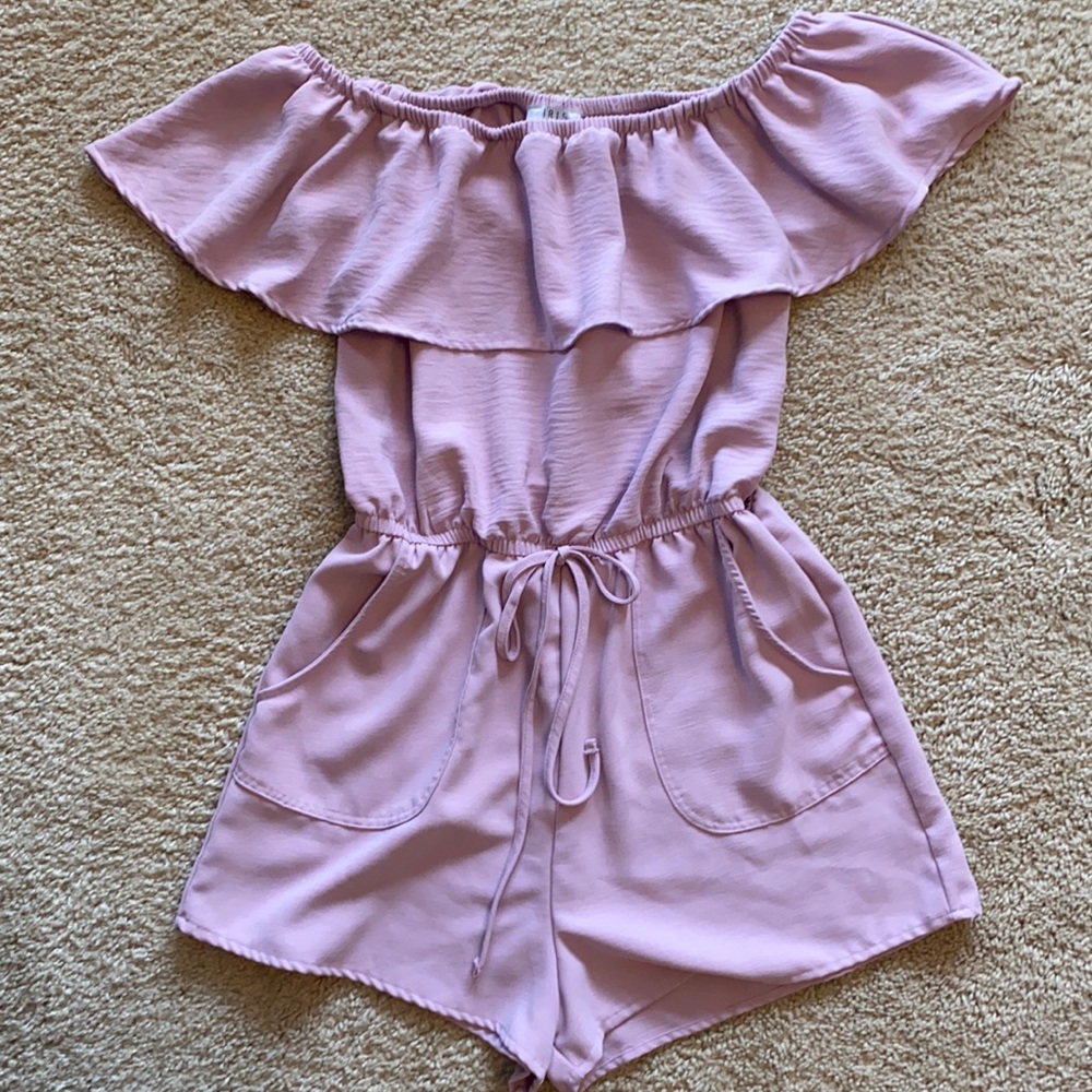 Iris Lilac OTS Romper Size Medium